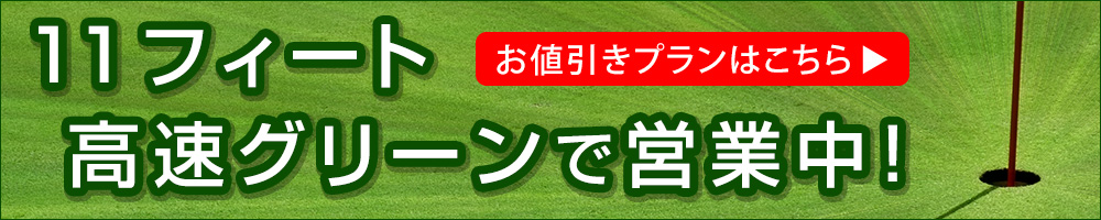 11フィート高速グリーンで営業中